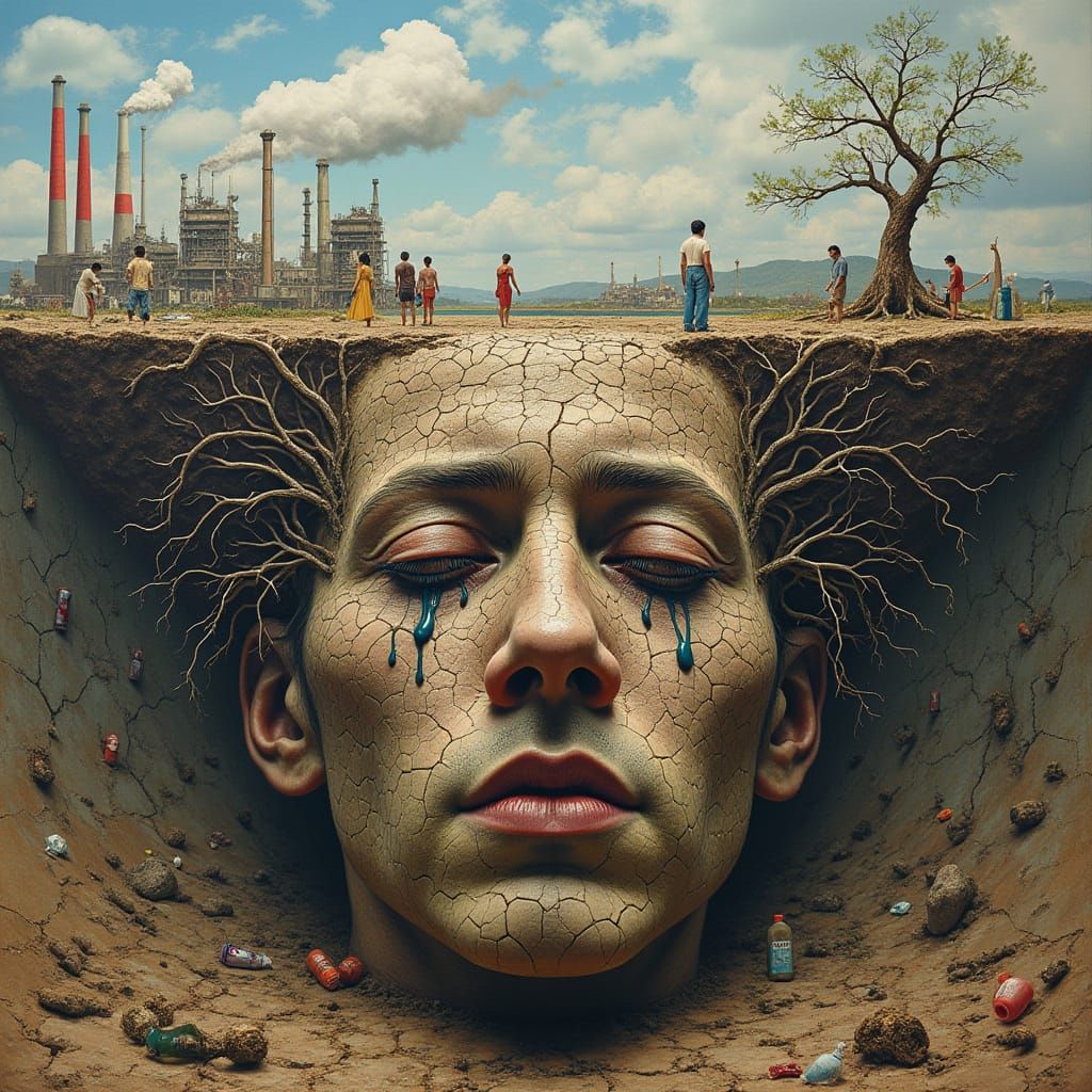 Fragmented Earth: A Dreamy, Nightmarish Landscape