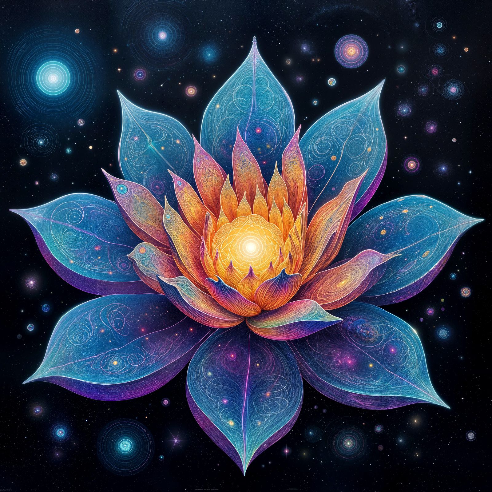 Astral Cosmic Dreamscape by Pablo Amaringo