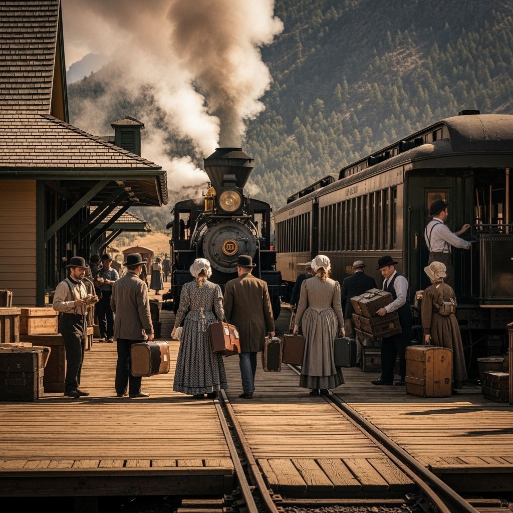1880 Rio Grande Train Depot in Photorealistic Style