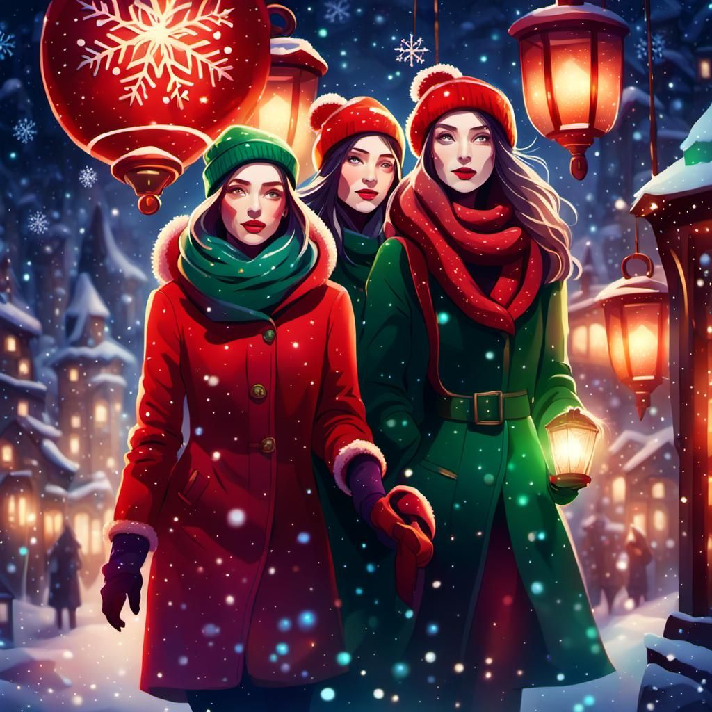 Festive Christmas Concept Art: Winter Wonderland