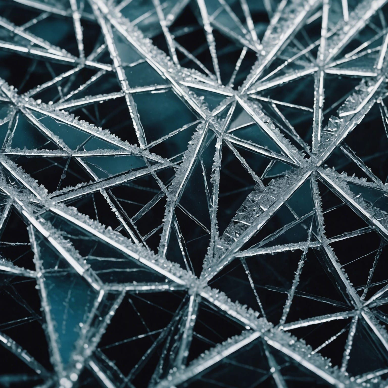 Crystal Cathedrals in Shattered Ice