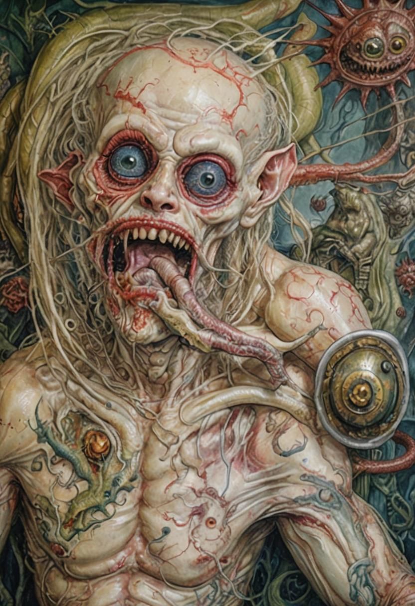 Cryptid Taxidermy Creature: A Nightmare Vision