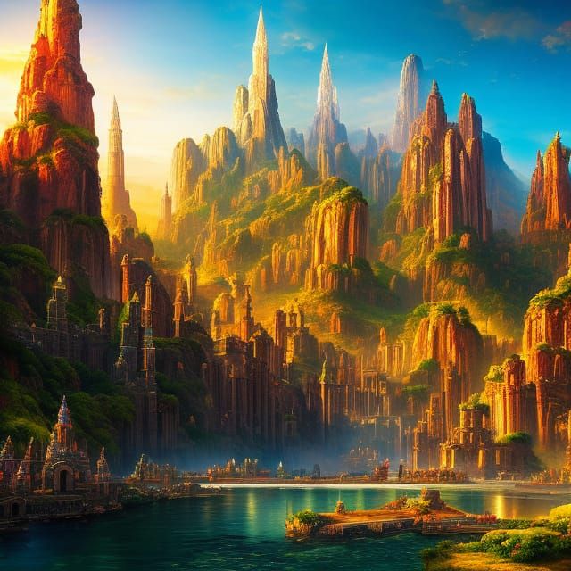 Retrofuturistic City of Gods: A Volumetric Masterpiece