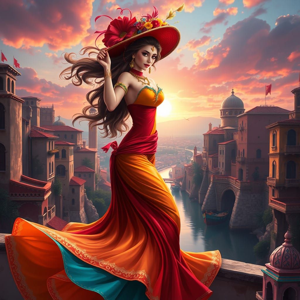 Spirited Digital Art Celebrating Spanish Heritage