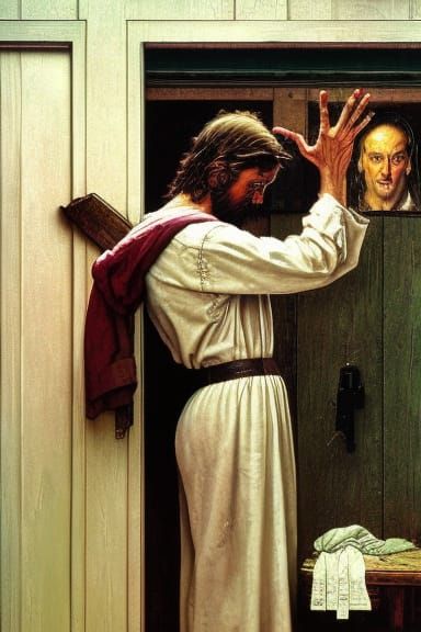 Jesus Wept: A Detailed Concept Art Image