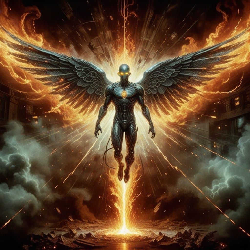 Iron Man Cyberpunk Angel of Vengeance