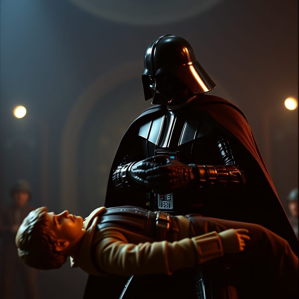 Darth Vader Dismembers Luke Skywalker in a Cinematic 35mm Fi...