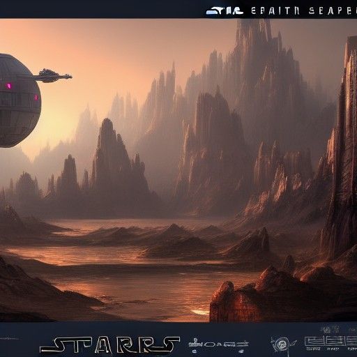 Star Wars Concept Art in Detailed Matte Painting