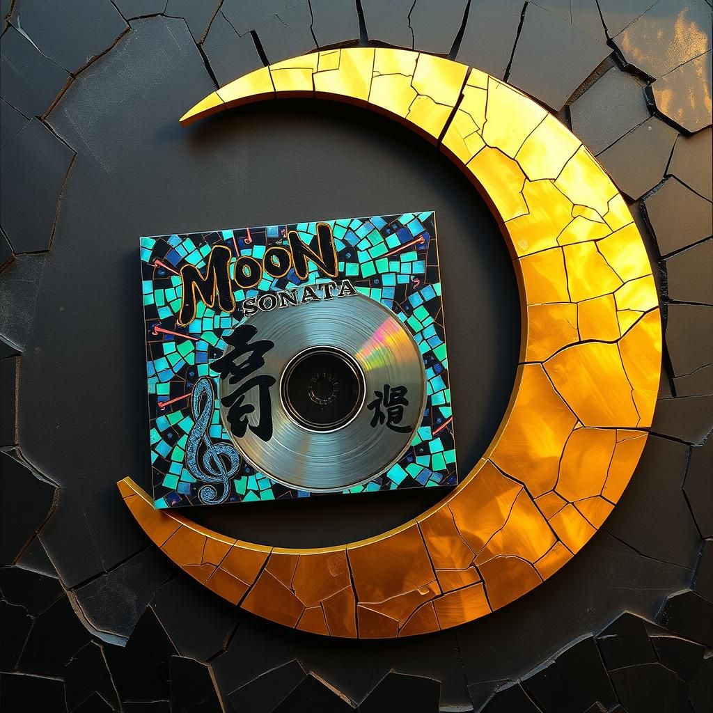 Kintsugi Moon Sonata Album Cover in Hongdae Street Art