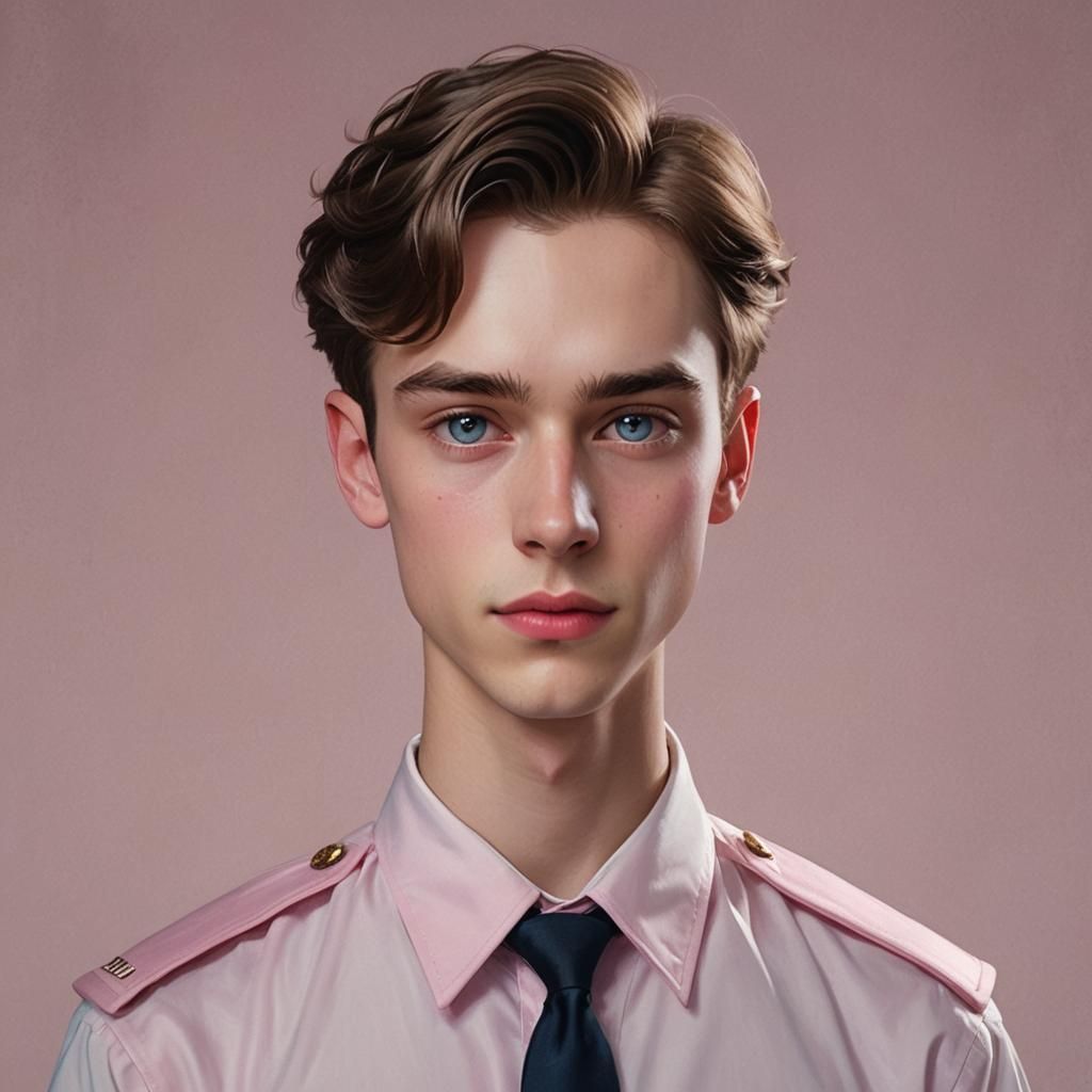 Portrait of a Feminine Young Person in Artgerm Style