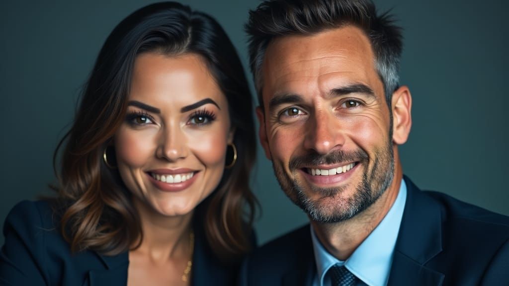 Contrasting Business Leaders Portrait in High Resolution