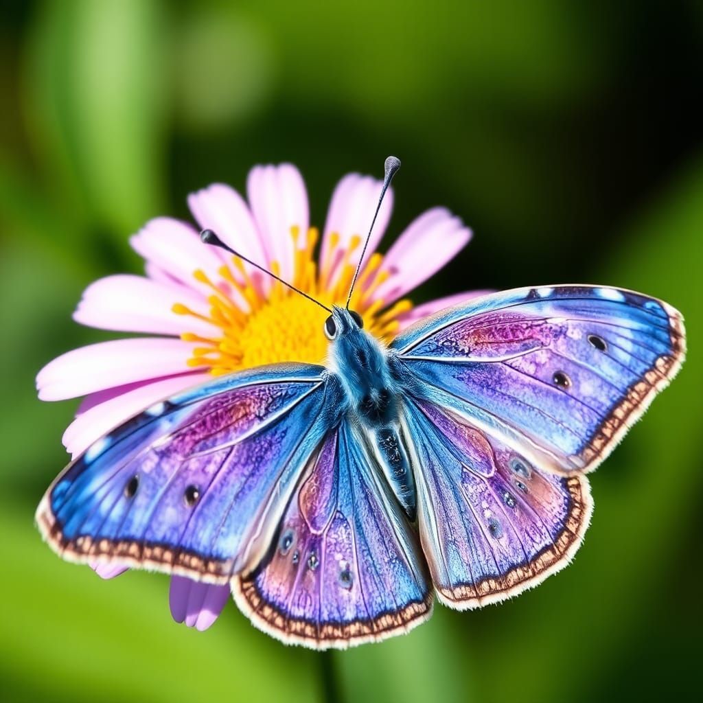 Vibrant Melissa Blue Butterfly Image