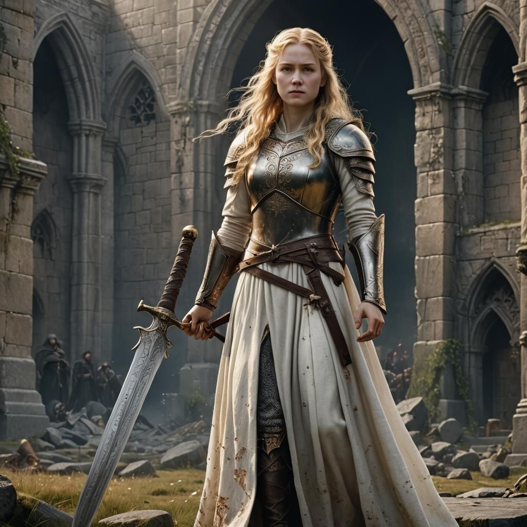 Eowyn Dress-Up Doll in Detailed Matte Painting
