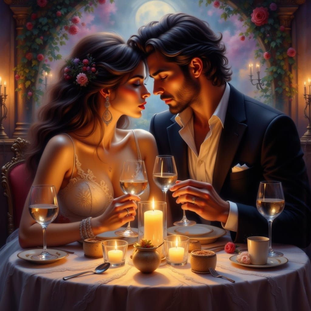 Romantic Candlelit Dinner for Two in Fine Dining Restaurant