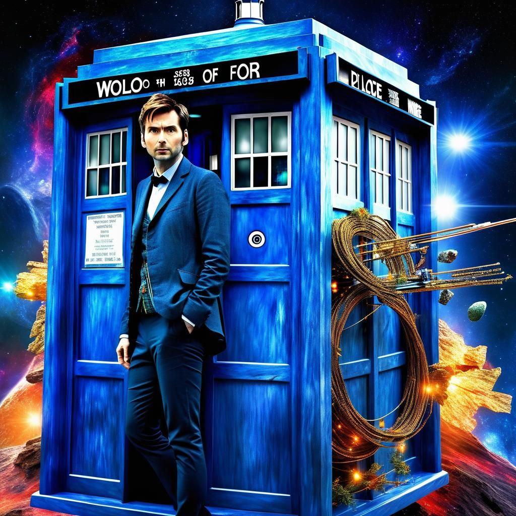 Dr. Who and Tardis in Space: HDR Octane Render