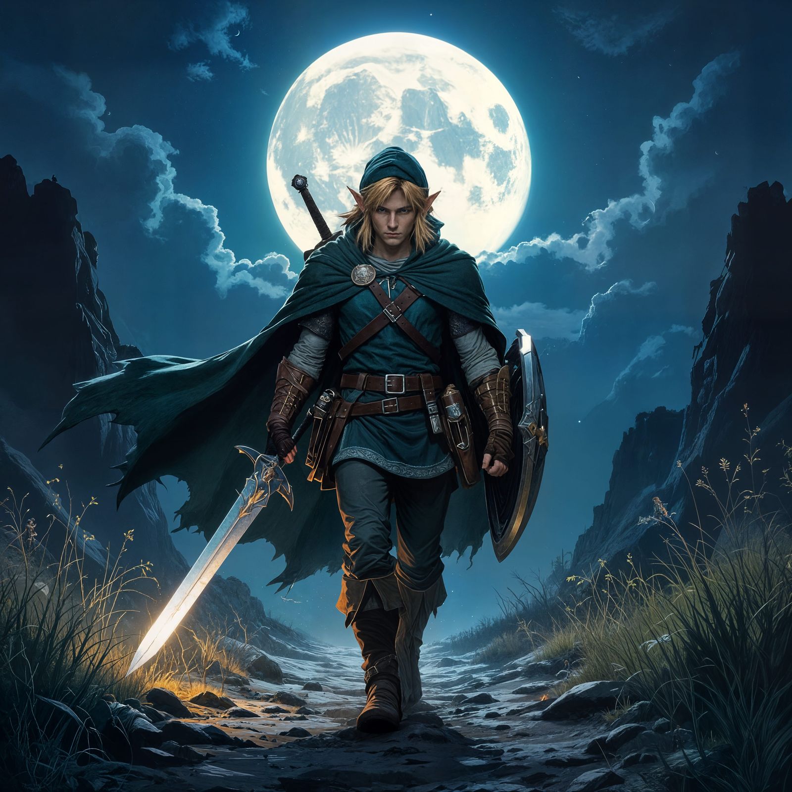 Majestic Link in Dark Valley After Battle