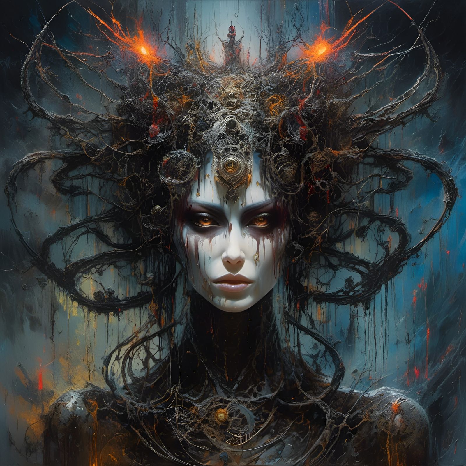 Divine Digital Muse Manifests from the Void