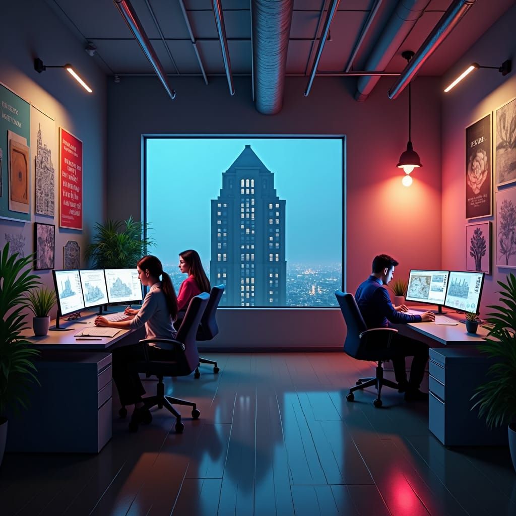 Modern Office: Architecture, Analysis, and Shadow
