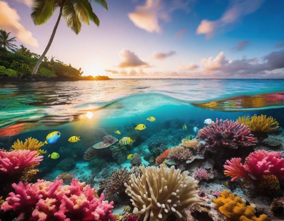 Fiji: Underwater Paradise Meets Tropical Sunset