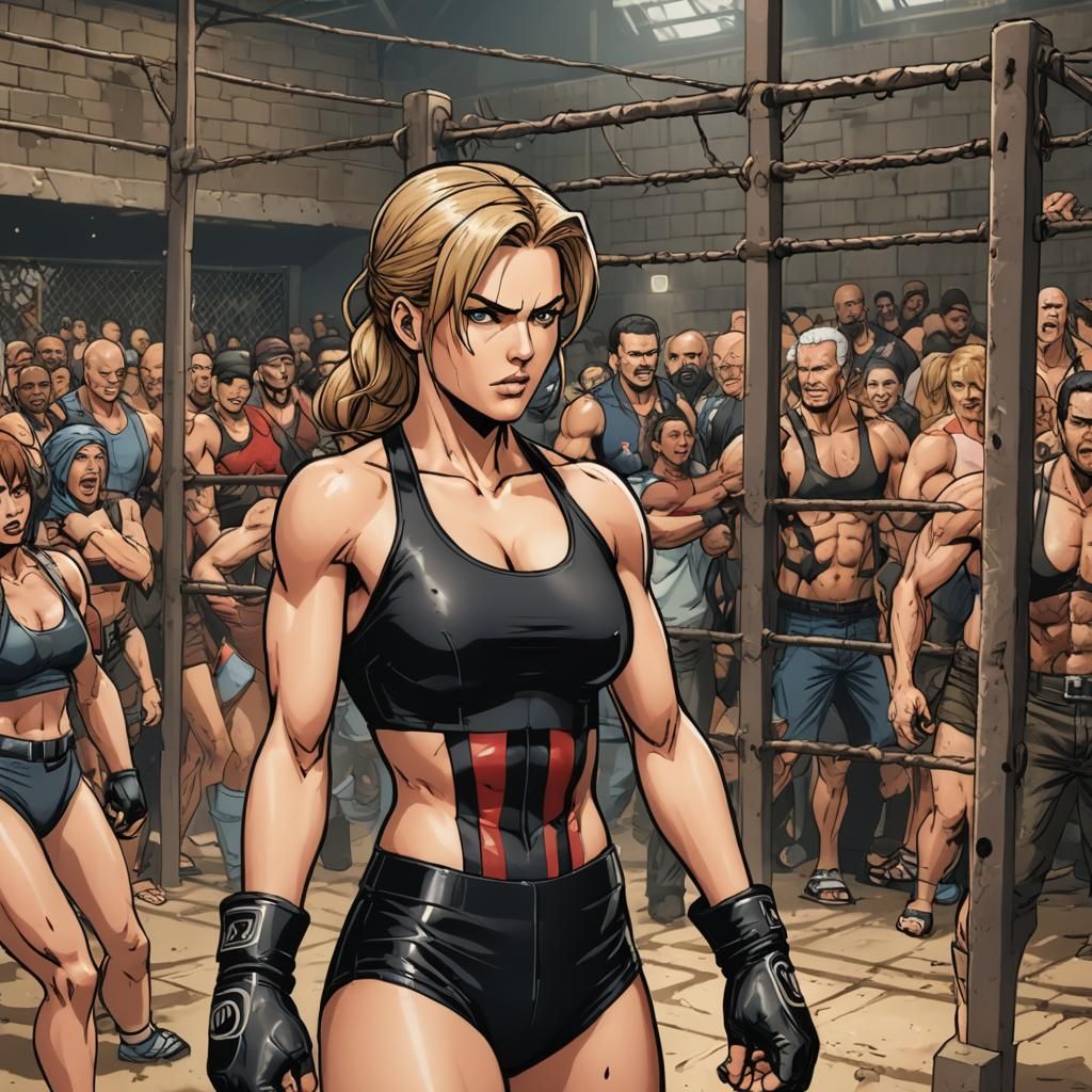 Sonya Blade Wins Underground Cage Match