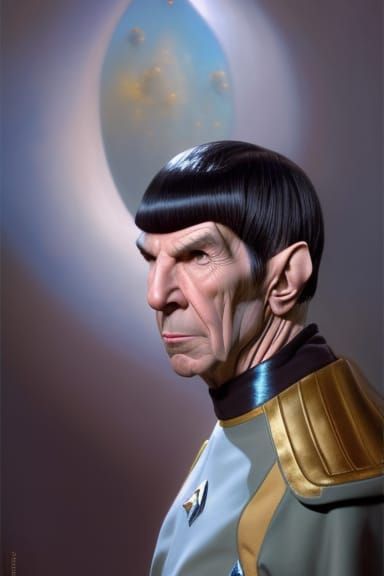 Detailed Portrait of Mr. Spock