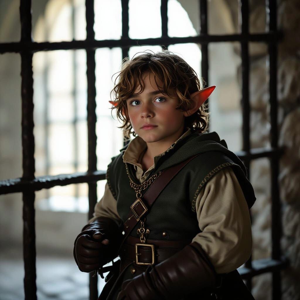 Halfling in Prison, Medieval Film Still