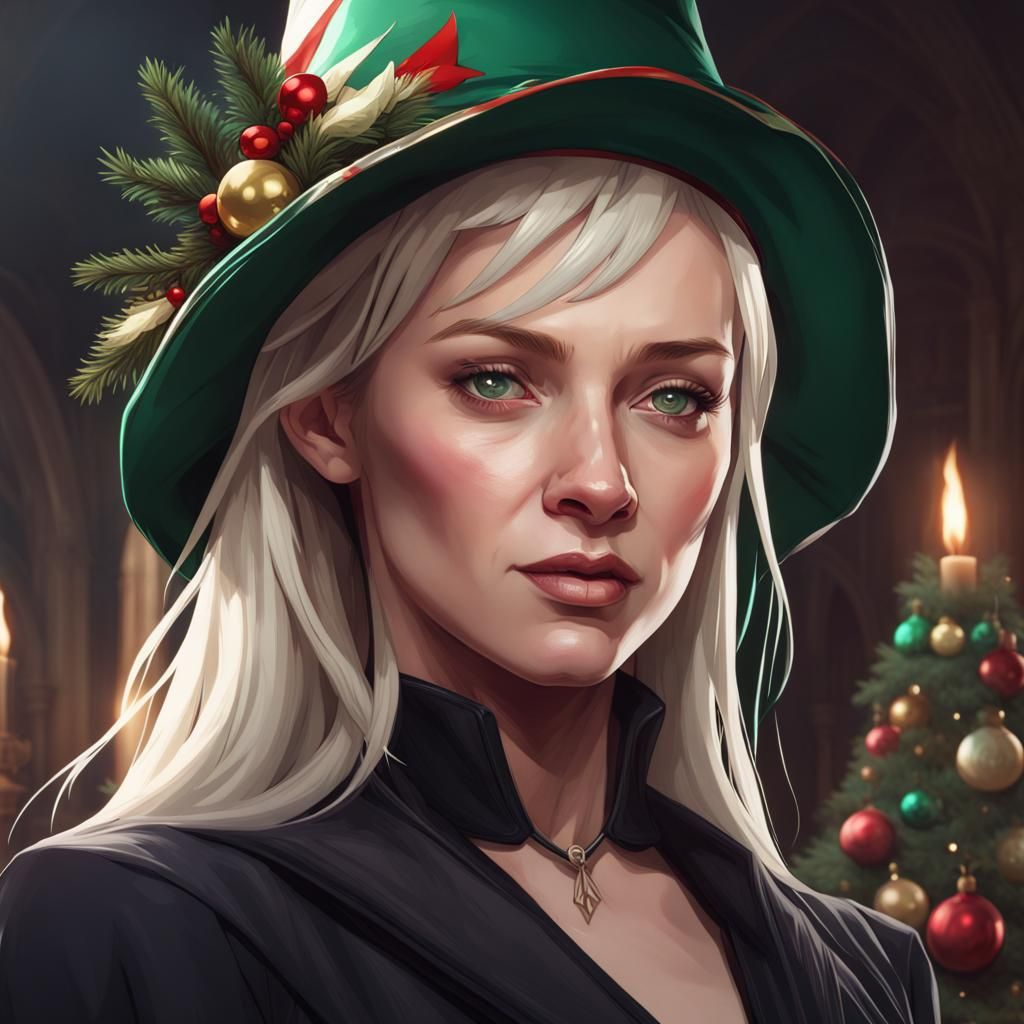 Narcissa Malfoy Portrait in Art Nouveau Style