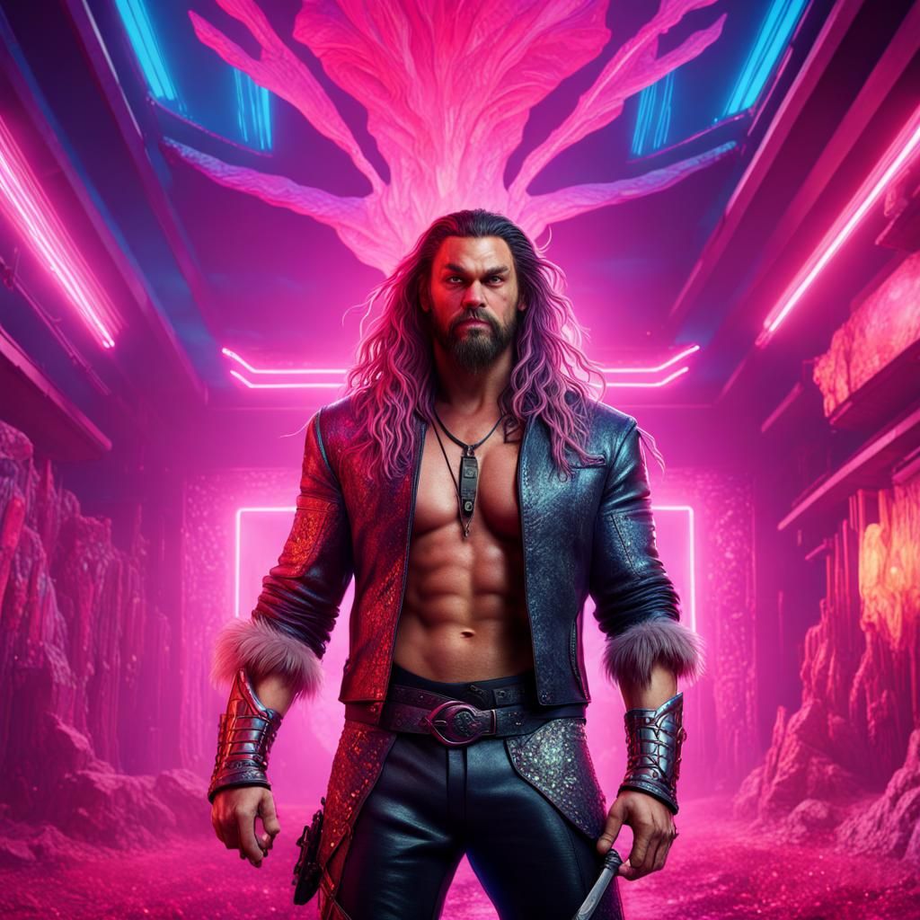 Jason Momoa as Jem and the Holograms, Digital Art