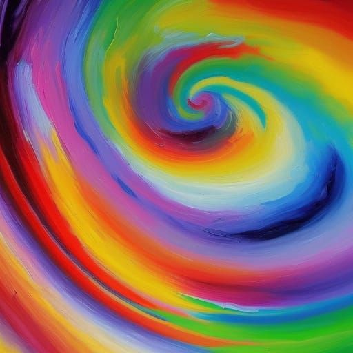 Colorful Cosmic Astral Illustration in Expressionist Style