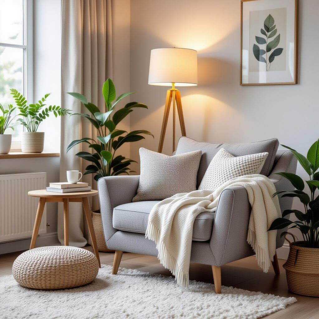 Cozy Reading Nook with Comfortable Chair