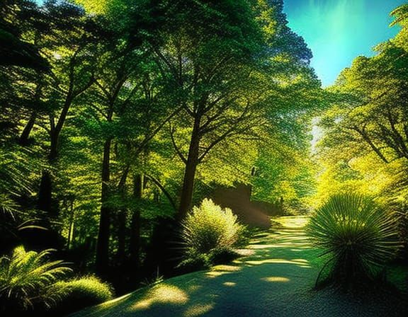 Hyperrealistic Sunshine Day Escape