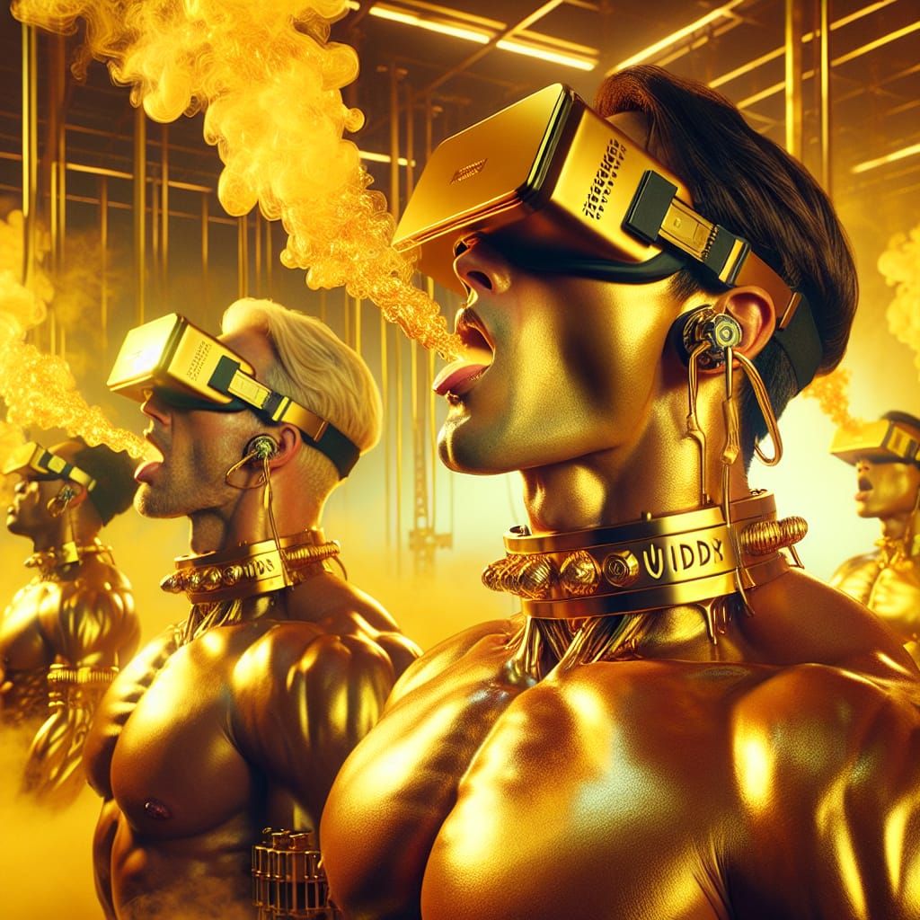 Midas's Golden Captives in Smoky Luxury