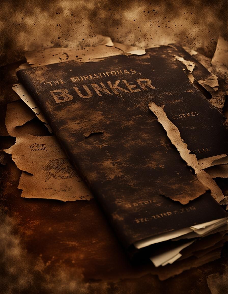 Distressed Sepia Journal Cover: The Bunker Papers