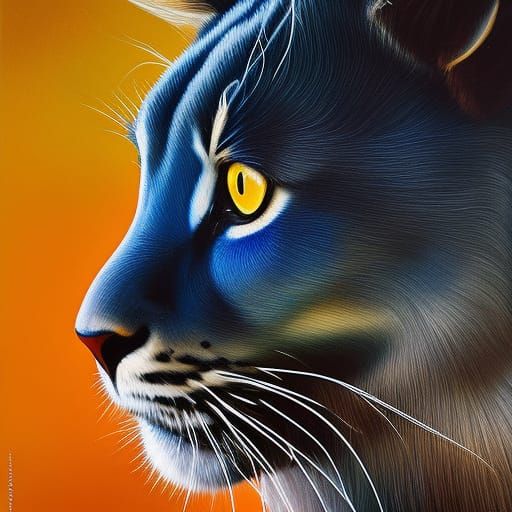 Leopard Portrait in Surrealist Style