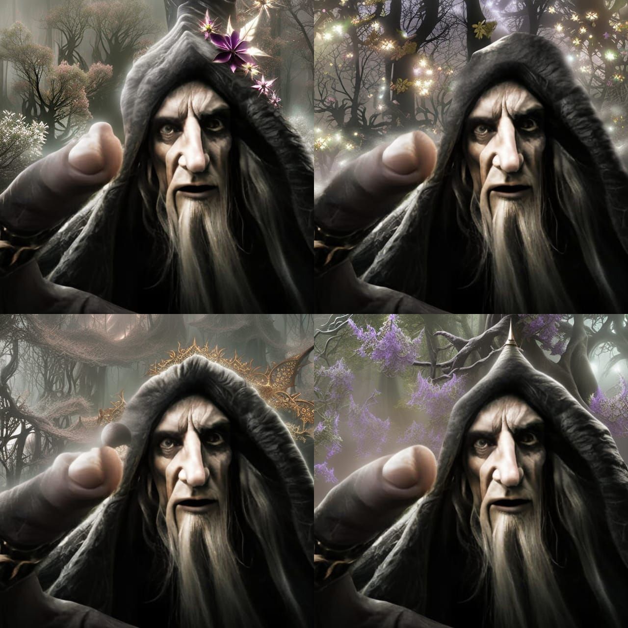 Dark Elf Magician in Ethereal Fantasy Style