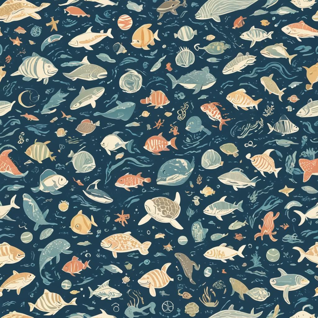 AI Generated Image of the World's Oceans