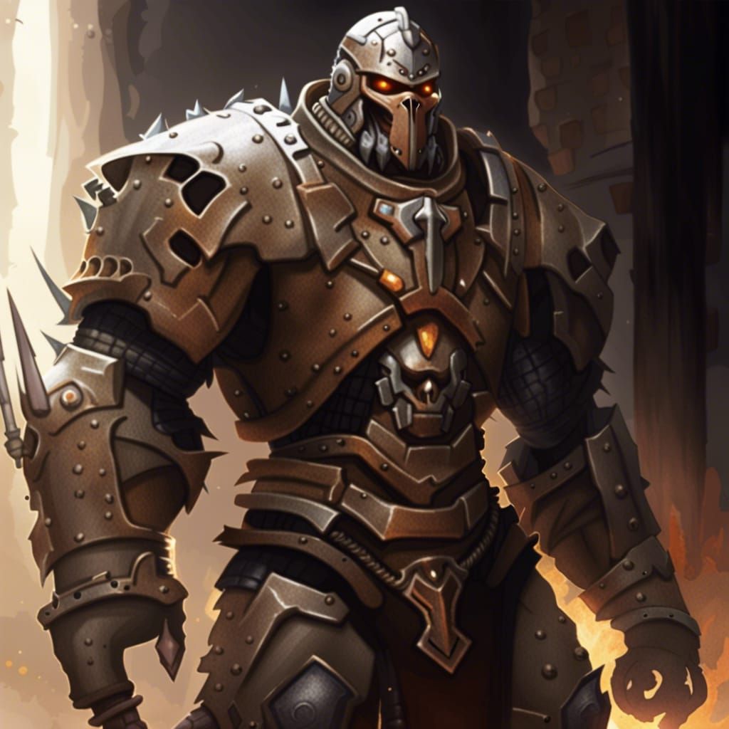 Warforged barbarian