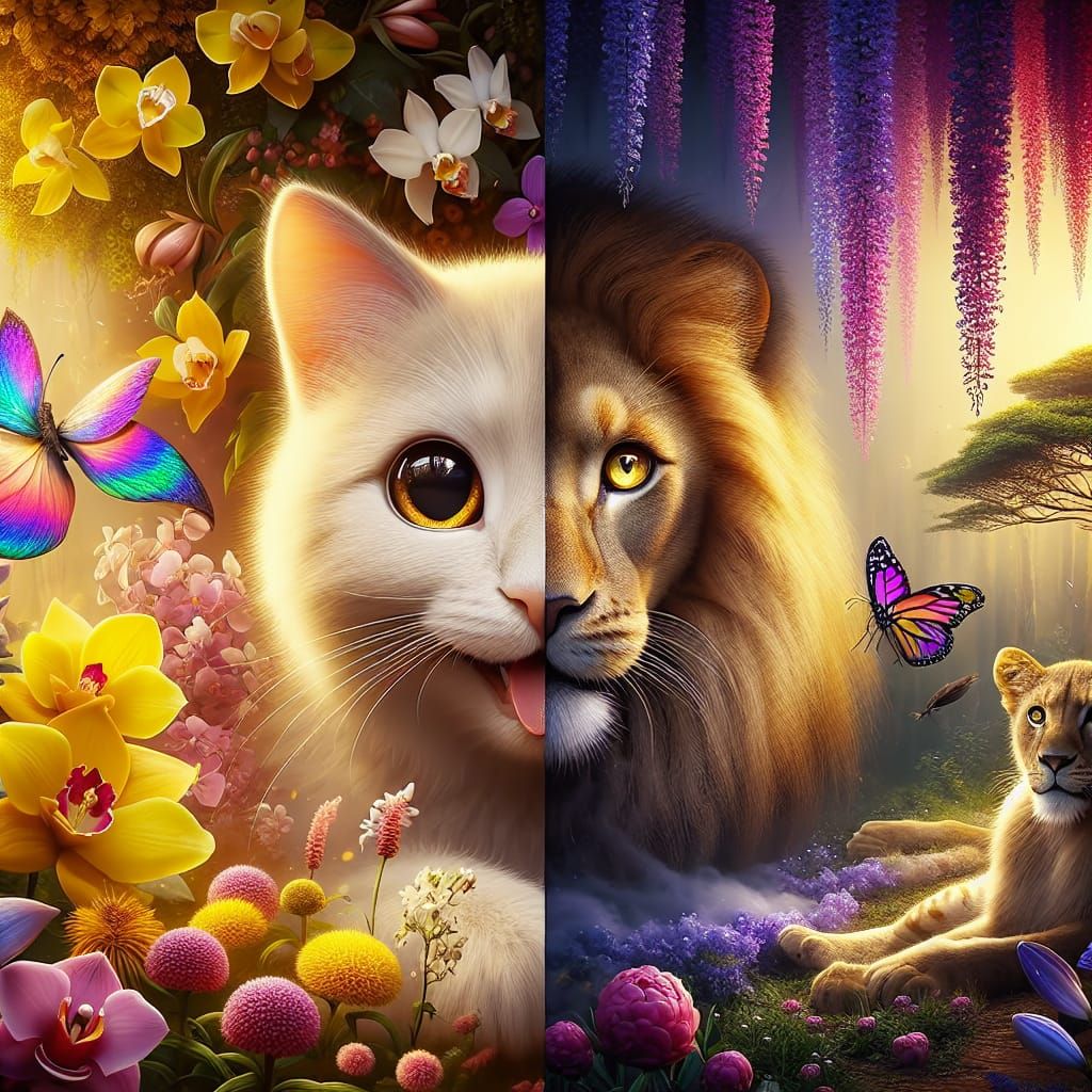 Cats have the heart of a Lion