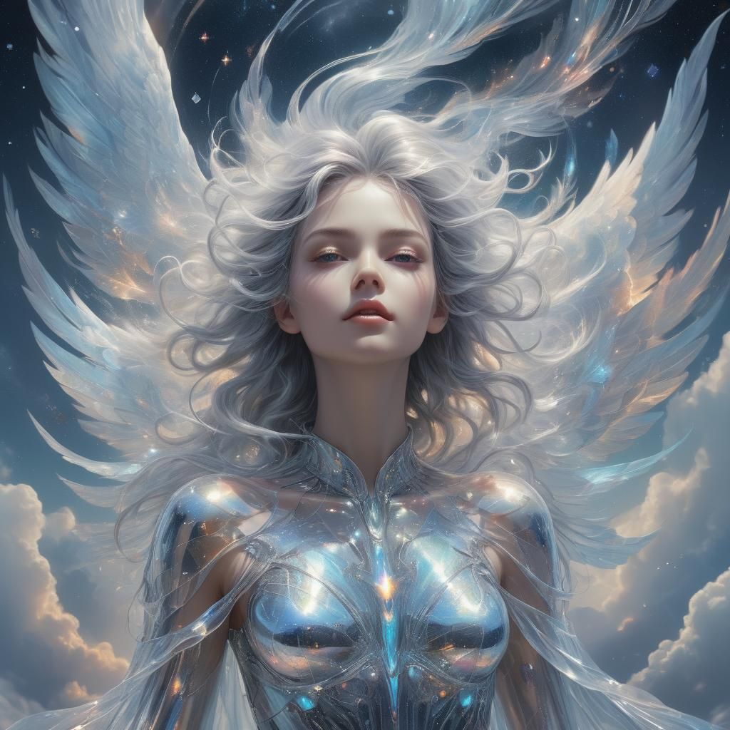 Air Soul in Glass Body, Astral Illustration