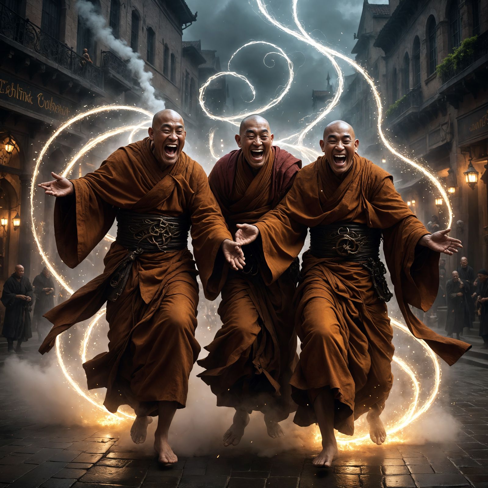 The Three Laughing Monks
