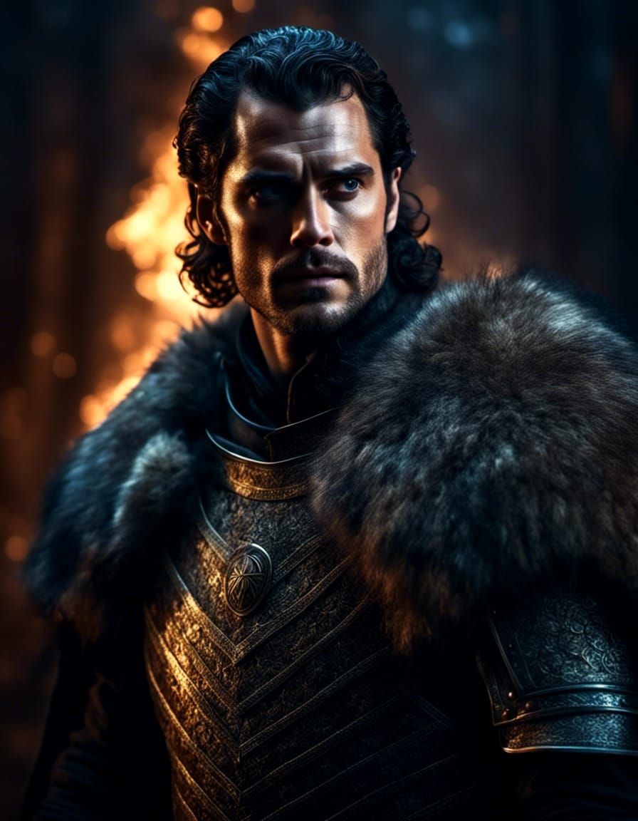 Dark Fantasy Portrait of a Medieval Warrior King