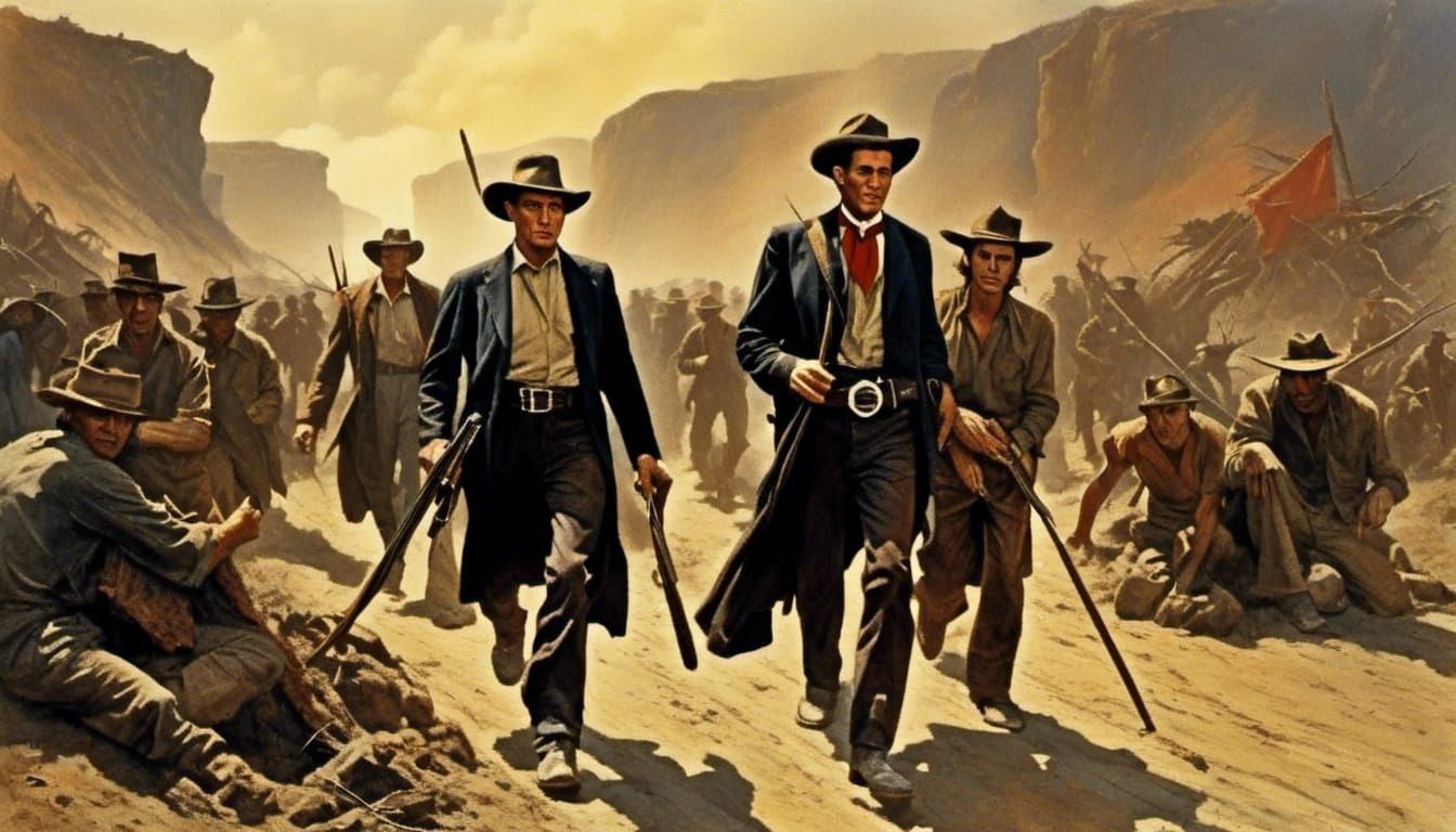 Evocative Portrait Inspired by Johnny Cash's 'I Walk the Lin...