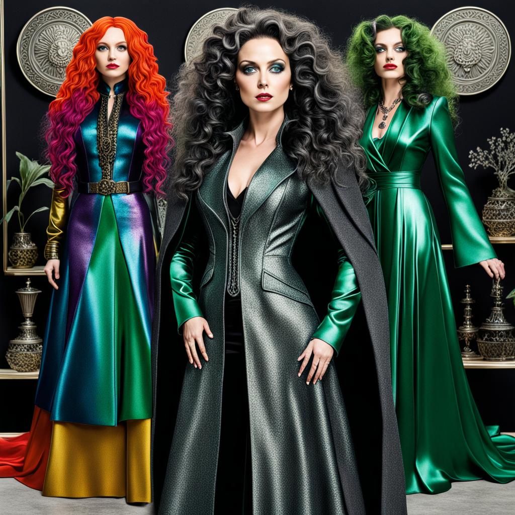 Metallic Charcoal Portrait of Bellatrix Lestrange