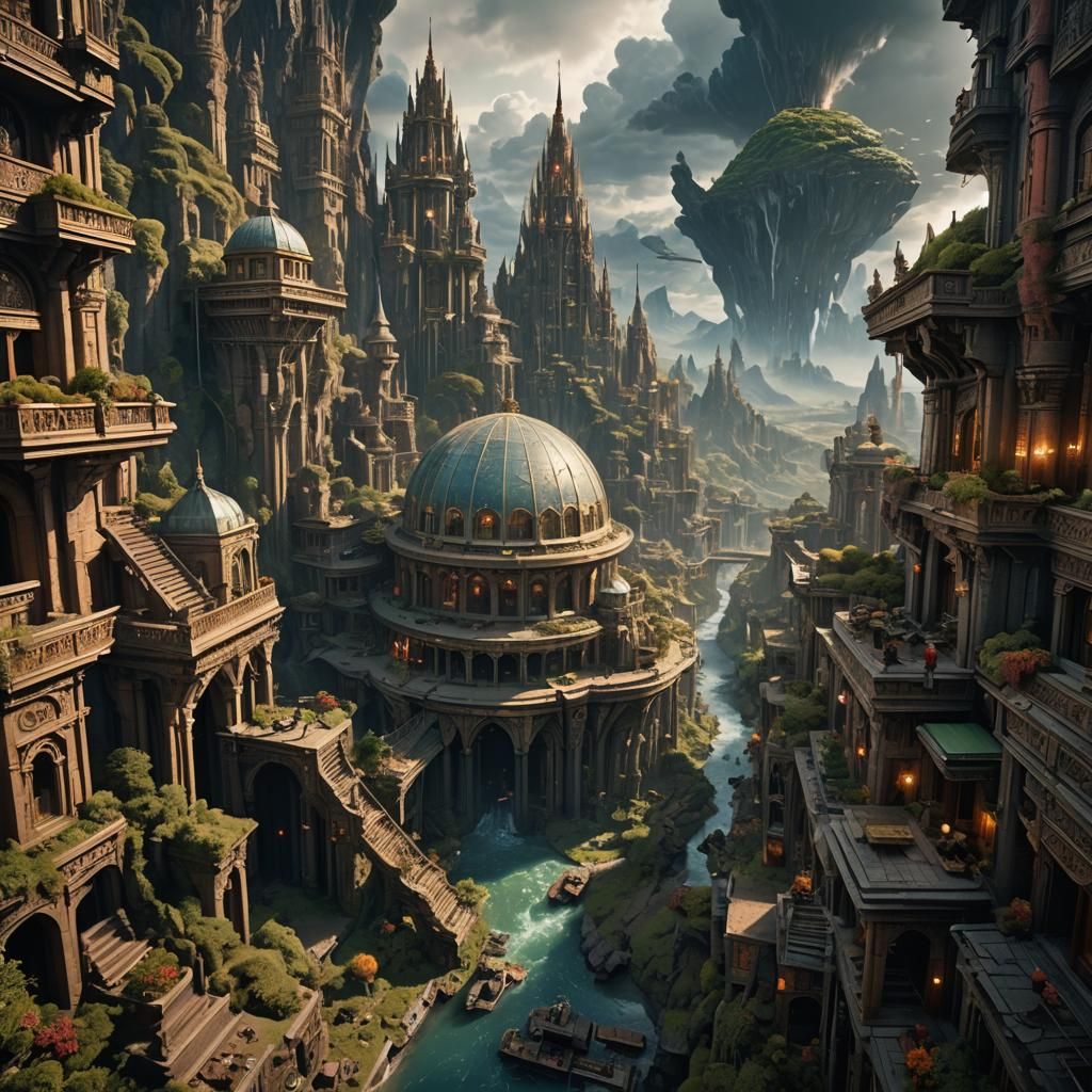 Epic Unified World: Dramatic Digital Matte Painting
