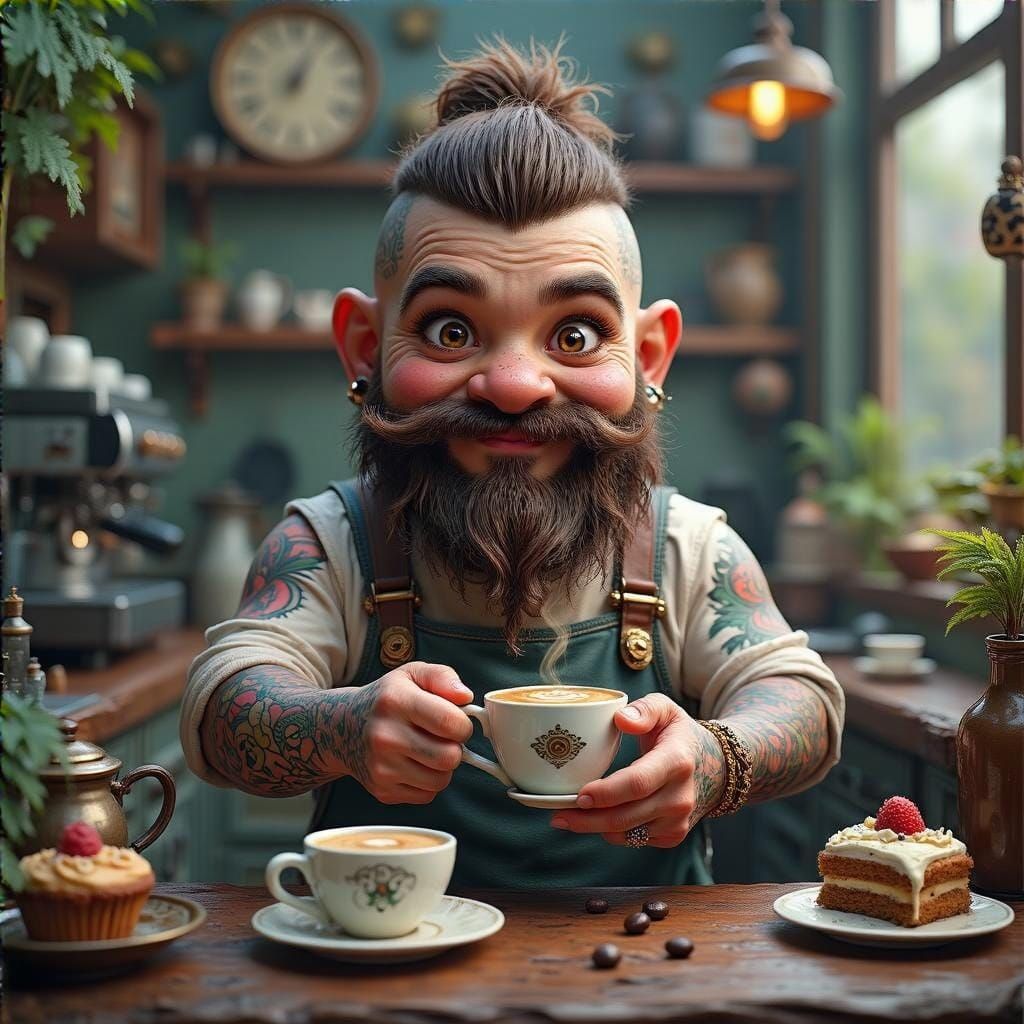 Dwarf barista