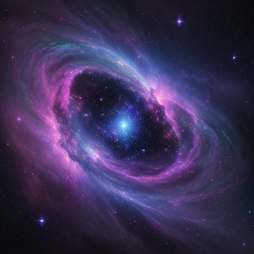 Time Kissing Space in Dreamlike Nebula