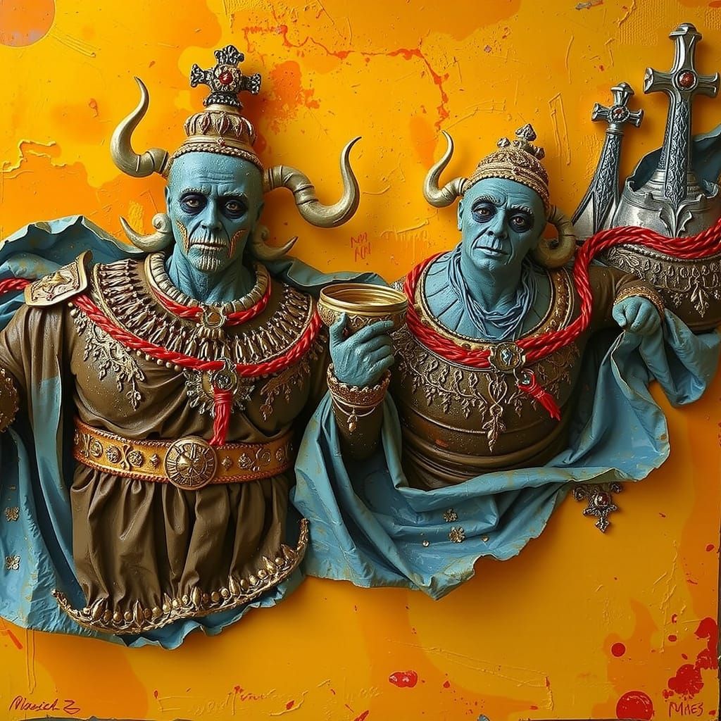 Expressive Sculpture of Imminent Glory