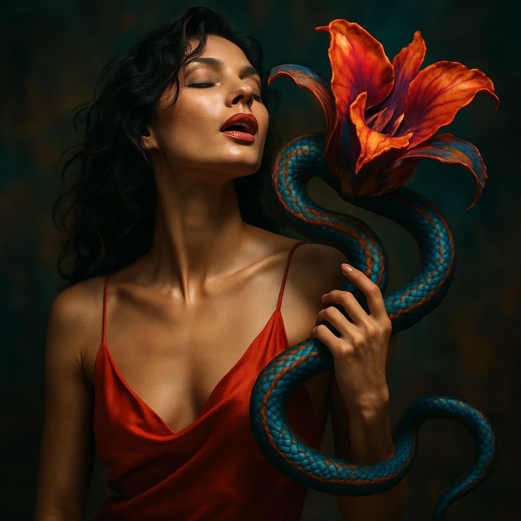 Intoxicating Allure in Dynamic Photographic Realism