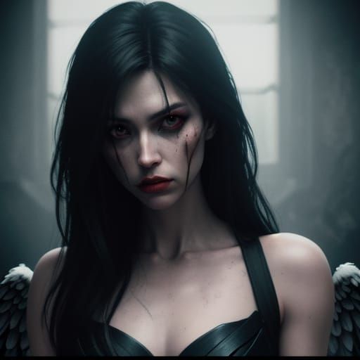 Epic Film Still: Half Angel, Half Demon