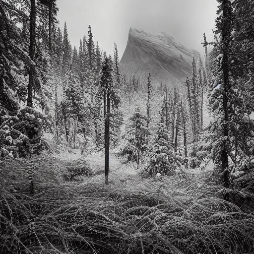 Macro Photograph of Crystal Metronome in Tundra